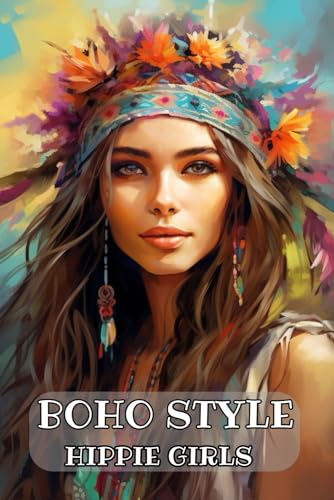 Boho Style Hippie Girls For Adult: Beautiful Models Wearing Bohemian Chic Clothing & Flowers von Independently published
